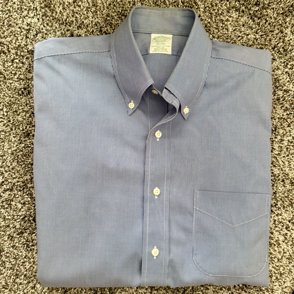 Men's Brooks Brothers Blue Button-Down Shirt